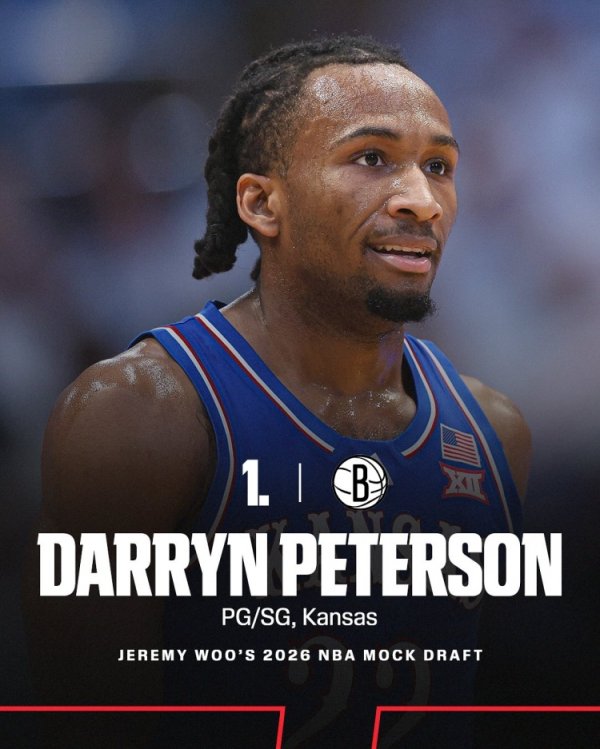 ESPN s top five 2026 NBA mock drafts! Peterson was selected No. 1 overall by the Nets, Dibansa second overall.