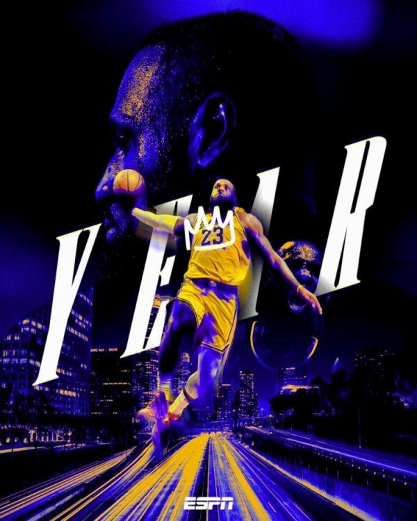 The king is back! The media posted posters to warm up James  debut: the first player in history to compete in the 23rd season