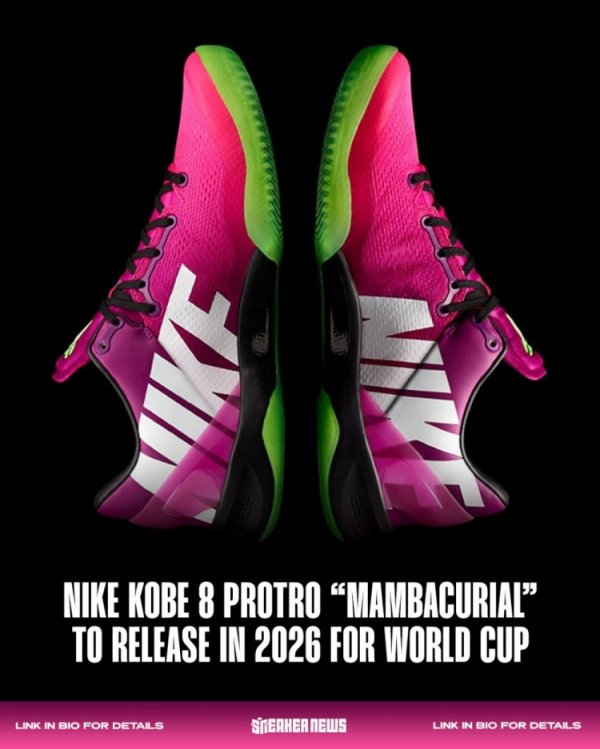 Welcome to the World Cup! The Kobe 8 Mambacurial inspired by Mercurial football shoes is about to be reissued